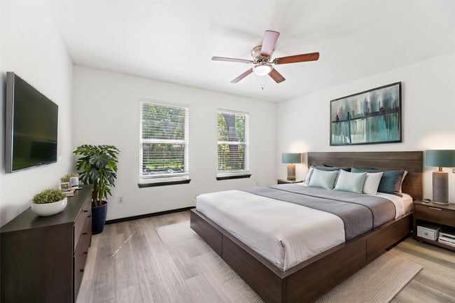 Bedroom #2 at the rear overlooks the back yard. | Image 17