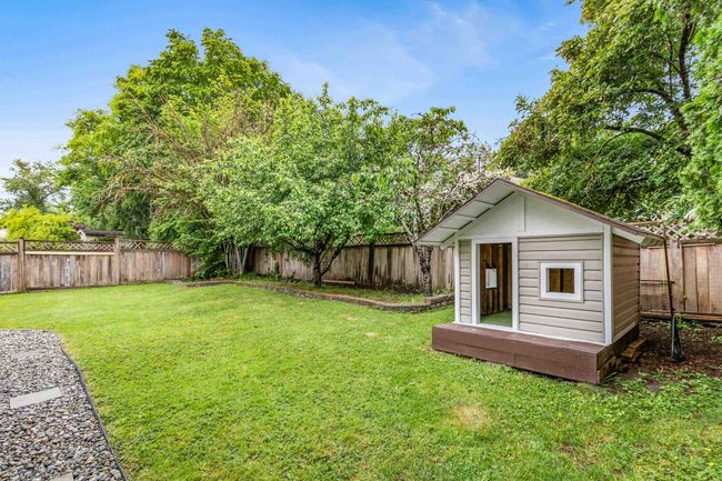 View of yard with an outdoor structure | Image 29