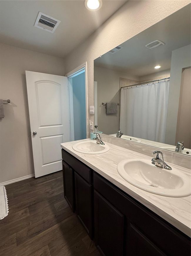 Primary bathroom double sink. | Image 14