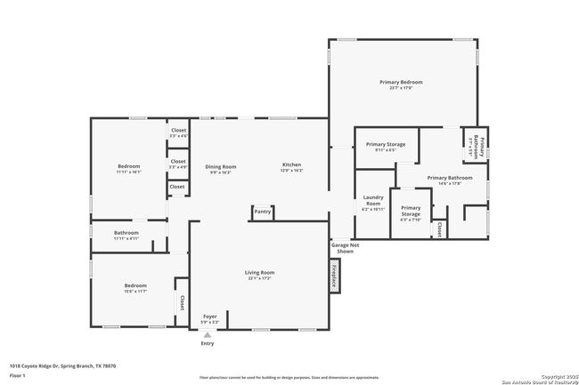 1018 Coyote Ridge Dr, House other with 3 bedrooms, 2 bathrooms and null parking in Spring Branch TX | Image 28
