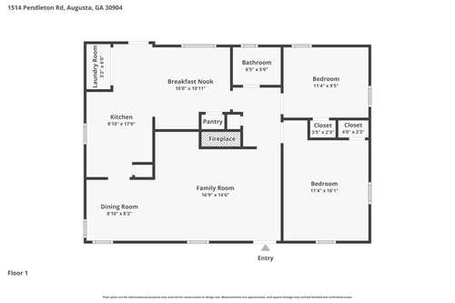 1514 Pendleton Rd, Augusta, GA, 30904-4840 | Card Image