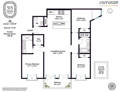 2b-515 Dean St, Brooklyn, NY, 11217-2115 | Card Image