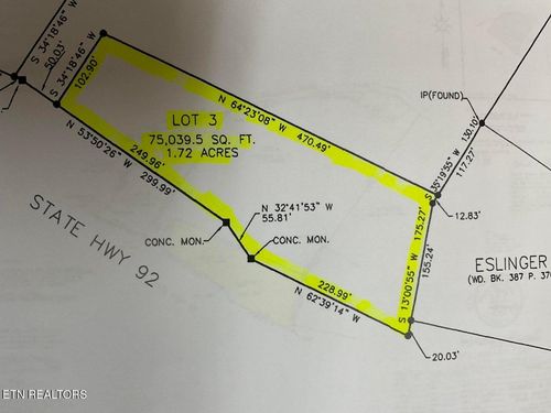 +-1.72 Ac Highway 92 S, Dandridge, TN, 37725 | Card Image