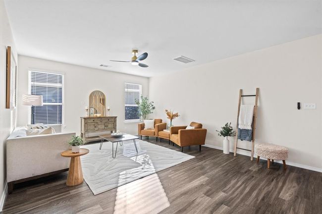 New ceiling fan in the large living room downstairs. | Image 12