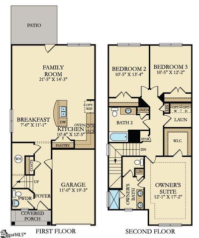 1315 Carmichael Place, Townhouse with 3 bedrooms, 2 bathrooms and 1 parking in Piedmont SC | Image 2