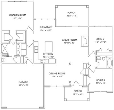 3 Beds, 2 Baths | 1, 659 square feet | Image 2