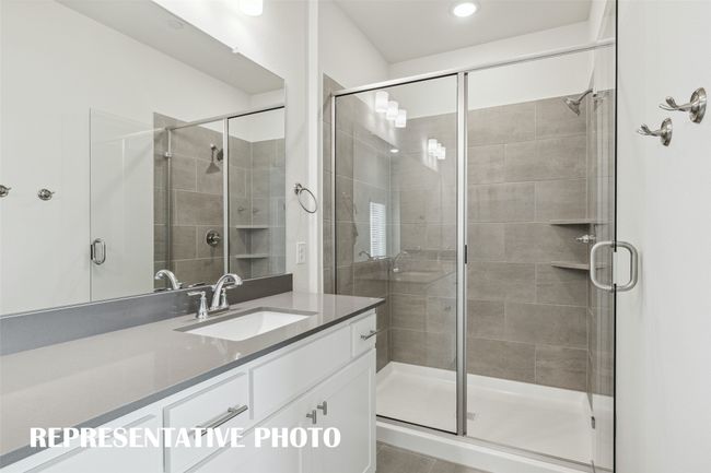 The spacious walk in shower is the perfect place to start or end your day! REPRESENTATIVE PHOTO | Image 11