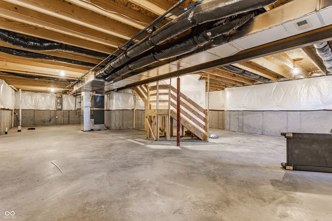 unfinished below grade area with stairway | Image 37