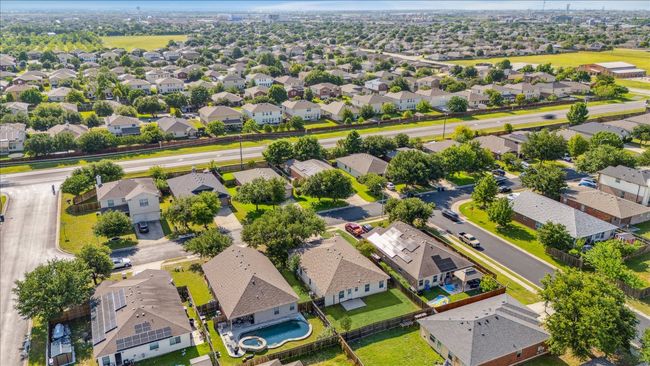 Aerial view of neighborhood featuring the back yard and porch | Image 36