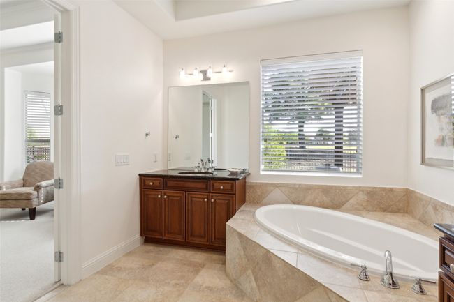 Views of golf course even in the primary bathroom! | Image 15