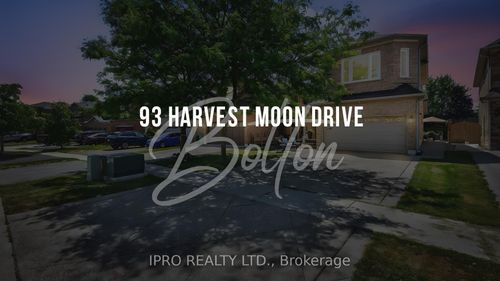 93 Harvest Moon Dr, Bolton, ON, L7E2K8 | Card Image