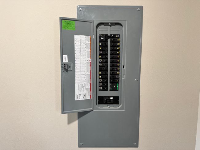 The 200 amp panel has space for those patio lights come summer :) | Image 22