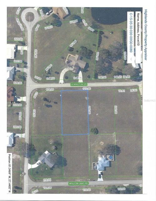 409 Lexington Drive, Sebring, FL, 33876 | Card Image