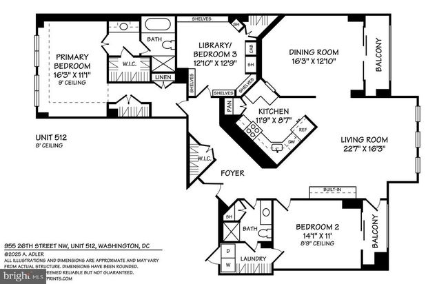 APT-512 - 955 26 Th St Nw, Condo with 2 bedrooms, 2 bathrooms and null parking in WASHINGTON DC | Image 30