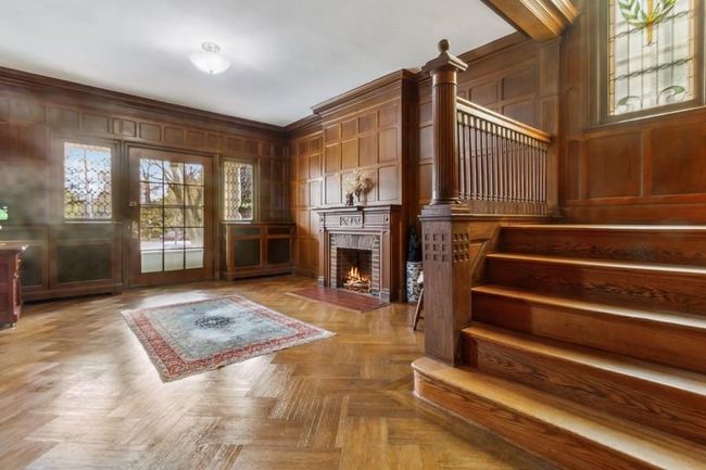 Grand oak paneled Parlor with fireplace | Image 21