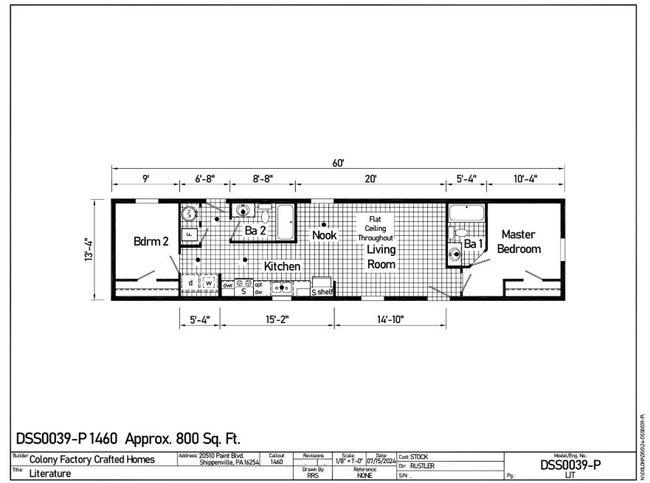 14x60 Lot 454 Approved Floor Plan | Image 10