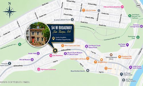 54 W Broadway, Jim Thorpe, PA, 18229-1932 | Card Image