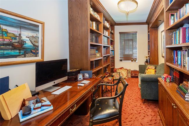 Home office with ornamental molding | Image 8