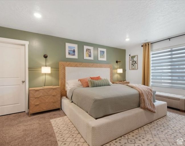 Carpeted bedroom featuring recessed lighting | Image 10