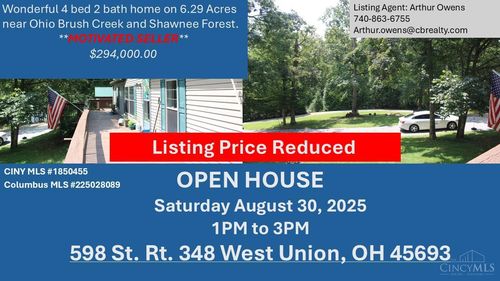 598 State Route 348, West Union, OH, 45693-9074 | Card Image