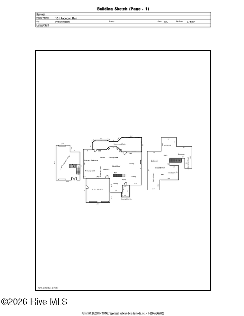 101 Raccoon Run, Washington, NC, 27889-7680 | Card Image