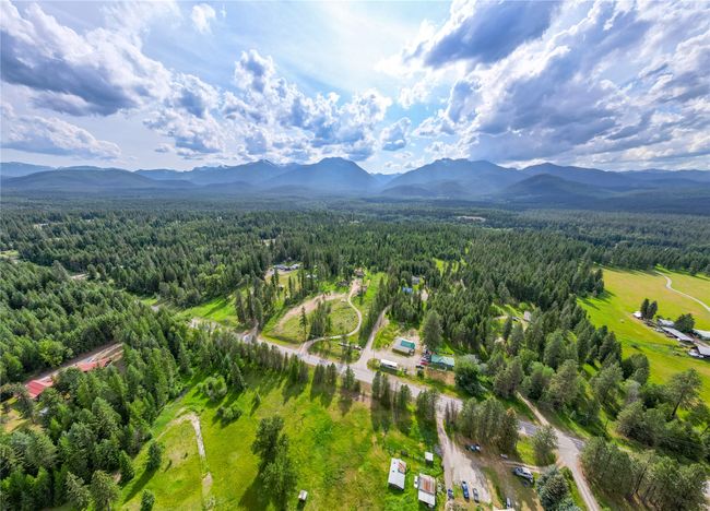 Bird's eye view of a heavily wooded area and a mountain backdrop | Image 27