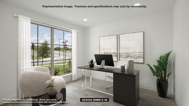 Office with baseboards, healthy amount of natural light, recessed lighting, and wood finished floors | Image 5