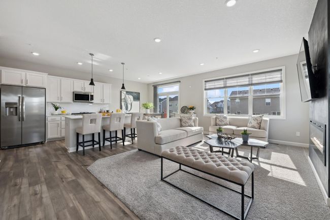 (Photo of decorated model, actual home's finishes will vary) The open floorplan promotes effortless flow between the kitchen, dining and great room. | Image 9