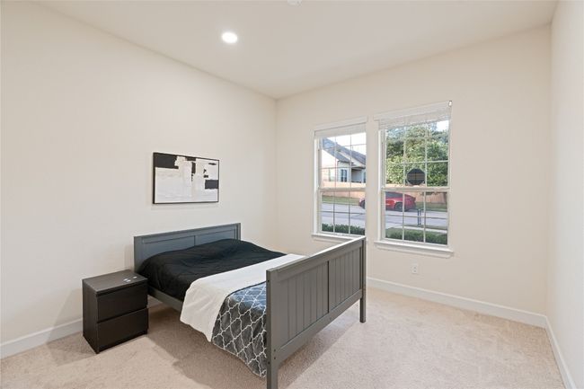Carpeted bedroom with baseboards and recessed lighting | Image 23
