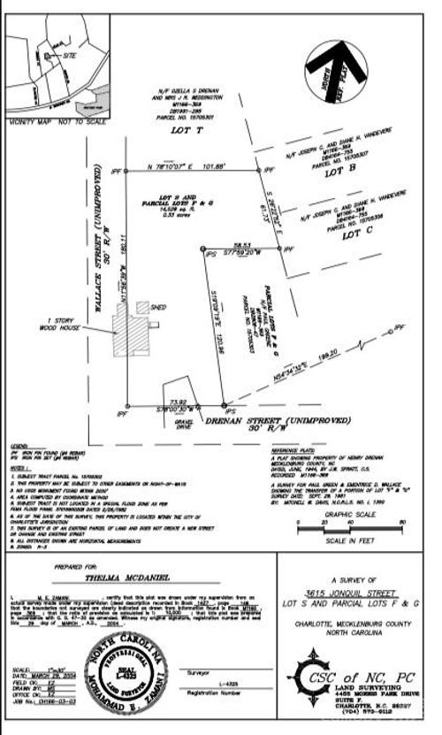 s-3615 Jonquil St, Charlotte, NC, 28211-1136 | Card Image
