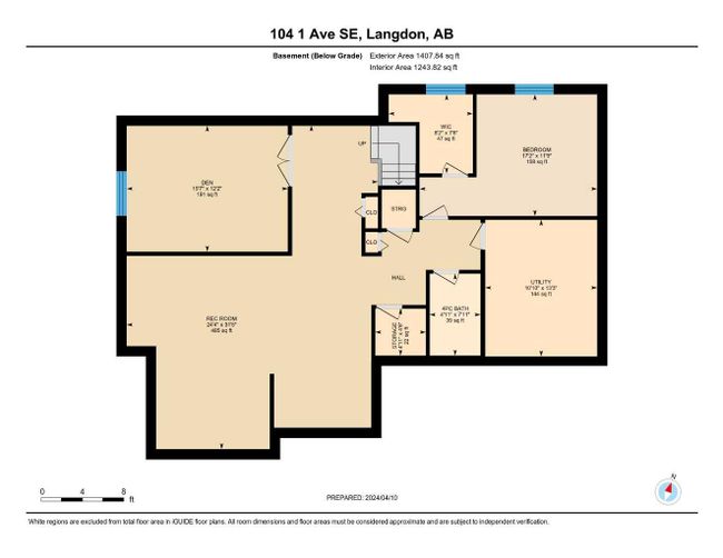 104 1 Avenue Se, Home with 5 bedrooms, 3 bathrooms and 4 parking in Langdon AB | Image 37