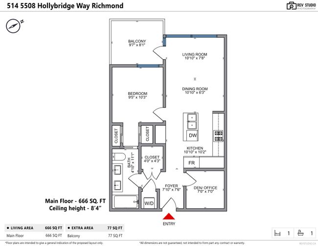 514 - 5508 Hollybridge Way, Condo with 1 bedrooms, 1 bathrooms and 1 parking in Richmond BC | Image 32