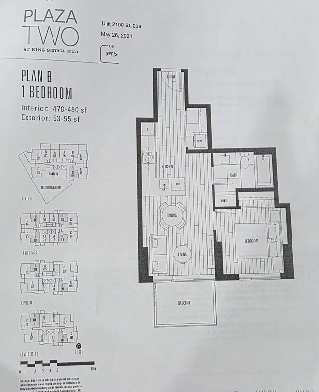 2108 - 13745 George Junction, Condo with 1 bedrooms, 1 bathrooms and 1 parking in Surrey BC | Image 9