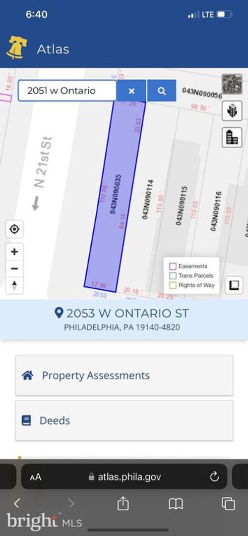 2053 W Ontario St, Philadelphia, PA, 19140-4820 | Card Image
