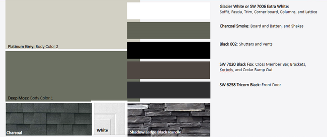 Exterior color package of home. | Image 24