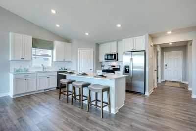 Welcome home to the Finnegan Northern Craftsman at Ravine Crossing in Cottage Grove! Photo is of similar home. Options and colors may vary. Ask Sales Agent for details. | Image 1