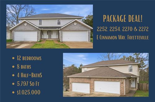 2252, 2254, 2270 & 2272 E Cinnamon Way, Fayetteville, AR, 72703 | Card Image