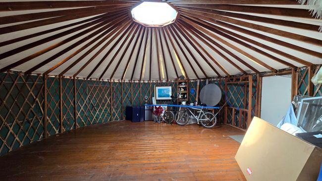 Interior of 24-foot yurt from Pacific Yurts. Area: 452 SF | Image 23