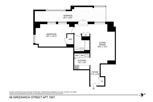 1907-88 Greenwich St, New York, NY, 10006-2240 | Card Image