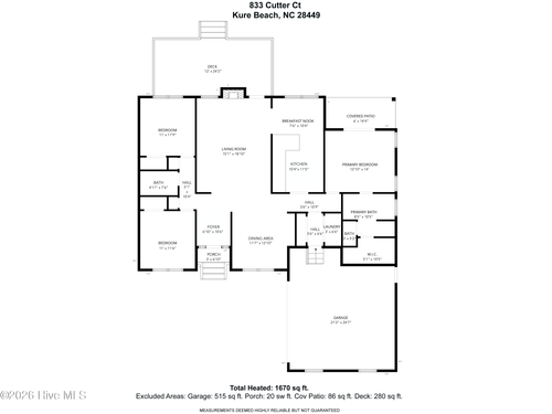 833 Cutter Ct, Kure Beach, NC, 28449-4901 | Card Image