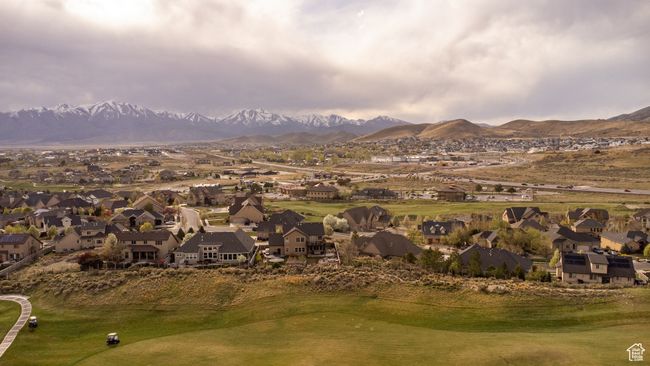 Birds eye view of property featuring a residential view, a mountain view, and view of golf course | Image 39
