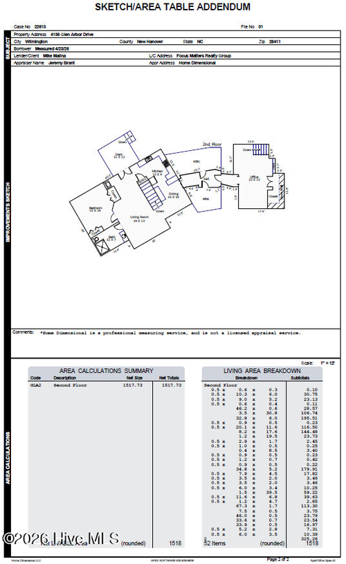 4136 Glen Arbor Dr, Wilmington, NC, 28411-9648 | Card Image