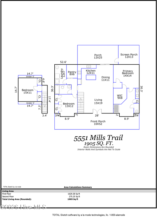 5551 Mills Trl Se, Bolivia, NC, 28422-8539 | Card Image