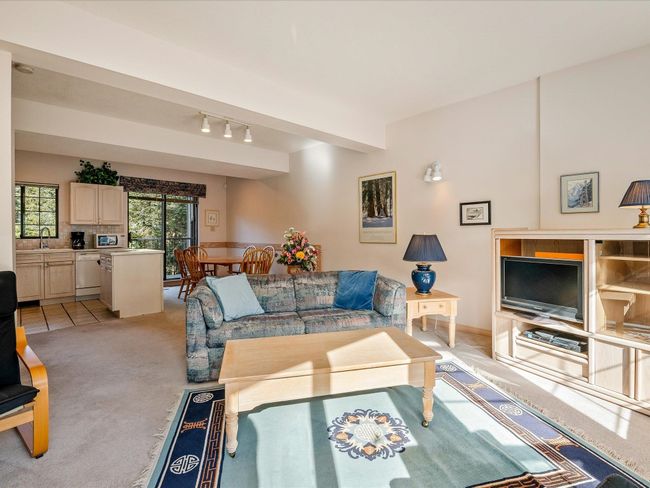 Living area with rail lighting and light colored carpet | Image 5