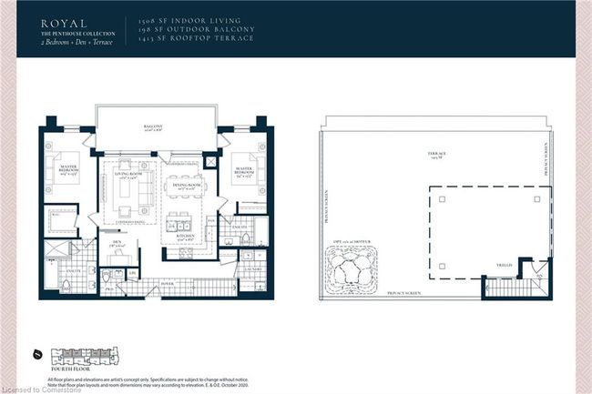 406 - 123 Maurice Dr, House attached with 2 bedrooms, 3 bathrooms and 2 parking in Oakville ON | Image 15