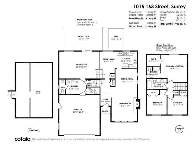 1015 163 St, House other with 3 bedrooms, 3 bathrooms and 6 parking in Surrey BC | Image 33