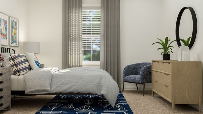Carpeted bedroom with baseboards | Image 23