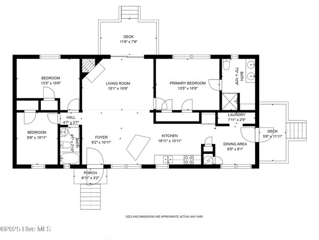 958 Walter Holmes Rd, House other with 3 bedrooms, 2 bathrooms and null parking in Maple Hill NC | Image 13