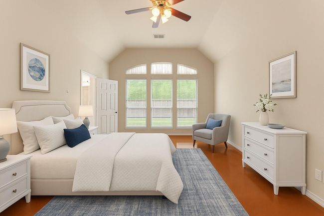 Virtually staged primary bedroom | Image 25