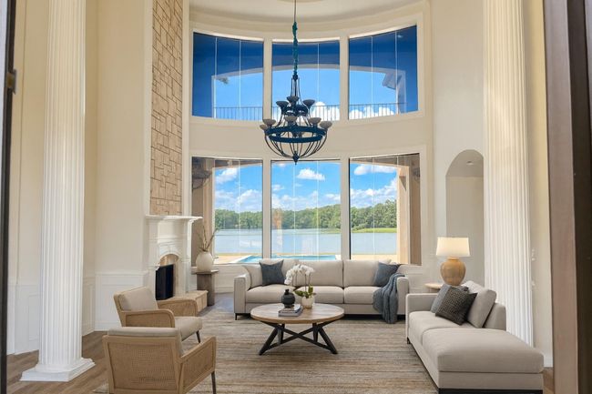 23Ft ceilings in entryway and formal living area. Both chandeliers with SMART bulbs are electric winch powered | Image 11